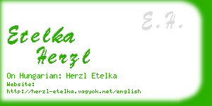 etelka herzl business card